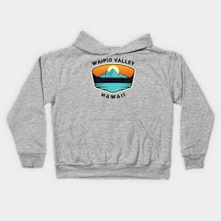 Waipio Valley Ski Snowboard Mountain Hawaii Waipio - Waipio Valley Hawaii - Travel Kids Hoodie